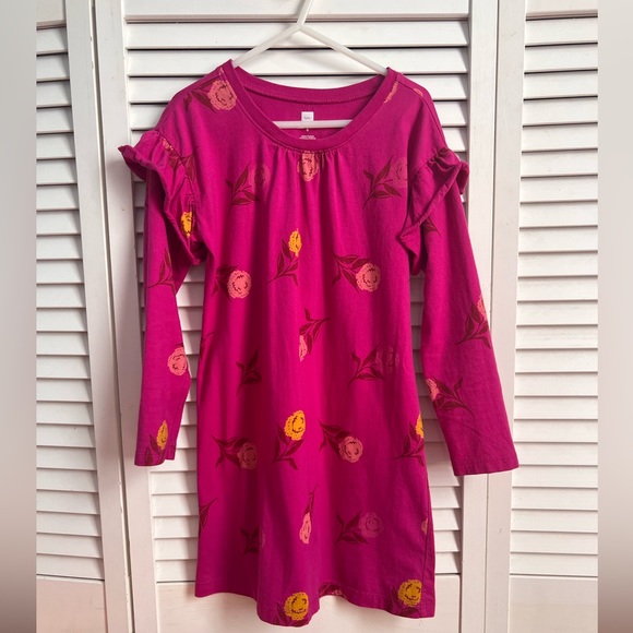 Tea Collection Holiday Release Ruffle Sleeve Print Dress - Picture 1 of 5